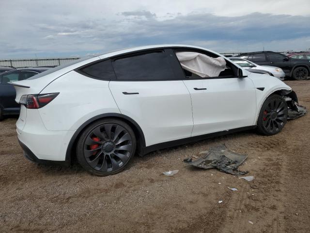 5YJYGDEF1MF266895 - 2021 TESLA MODEL Y WHITE photo 3