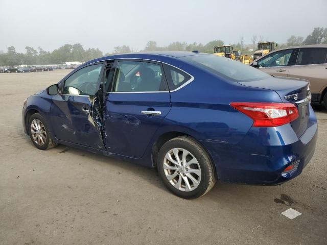3N1AB7AP3KY307130 - 2019 NISSAN SENTRA S BLUE photo 2