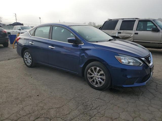 3N1AB7AP3KY307130 - 2019 NISSAN SENTRA S BLUE photo 4