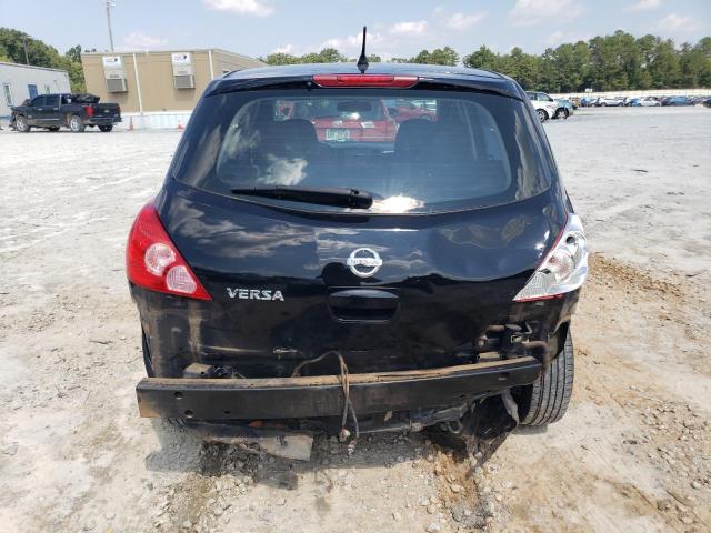 3N1BC1CPXBL444722 - 2011 NISSAN VERSA S BLACK photo 6