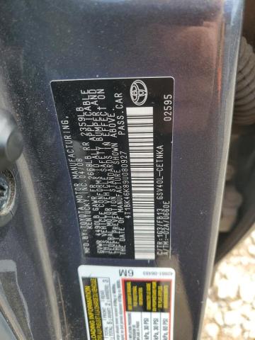 4T1BK46K89U080927 - 2009 TOYOTA CAMRY SE 灰色 照片 12