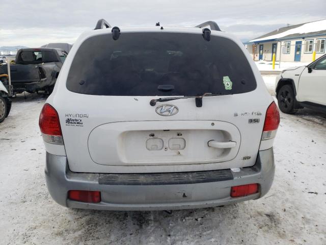 KM8SC73E45U936165 - 2005 HYUNDAI SANTA FE GLS WHITE photo 6