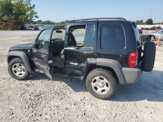 1J4GL48K14W324879 - 2004 JEEP LIBERTY SPORT BLACK photo 2