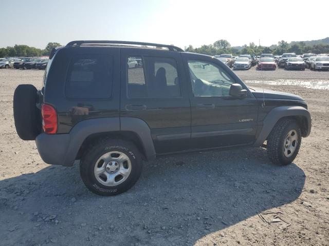 1J4GL48K14W324879 - 2004 JEEP LIBERTY SPORT BLACK photo 3