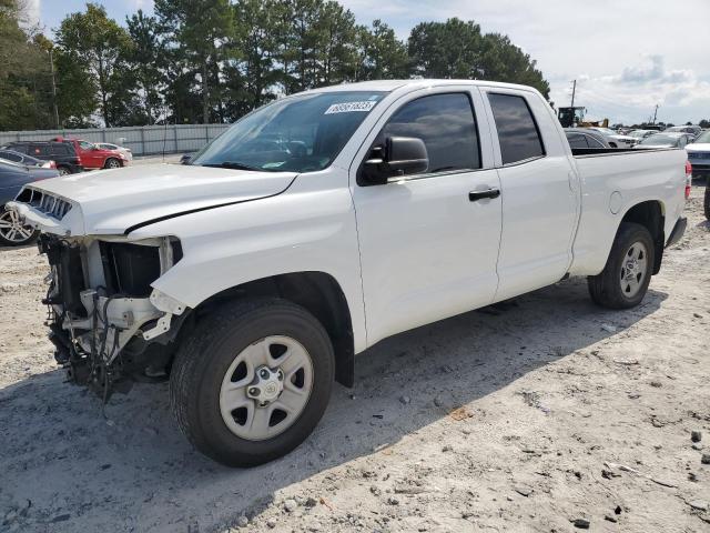 5TFRM5F18KX143801 - 2019 TOYOTA TUNDRA DOUBLE CAB SR/SR5 WHITE photo 1