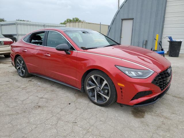 5NPEJ4J22MH132809 - 2021 HYUNDAI SONATA SEL PLUS RED photo 4