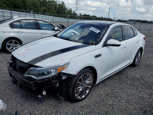 5XXGV4L26GG108295 - 2016 KIA OPTIMA SXL WHITE photo 1