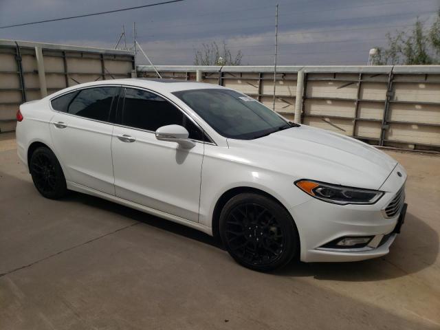 3FA6P0D96JR128247 - 2018 FORD FUSION TITANIUM/PLATINUM WHITE photo 4