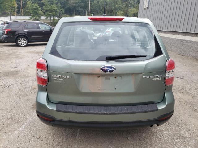 JF2SJAAC8EH410401 - 2014 SUBARU FORESTER 2.5I GREEN photo 6