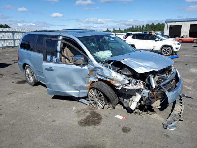 2C4RC1CG8DR622838 - 2013 CHRYSLER TOWN & COU TOURING L BLUE photo 4