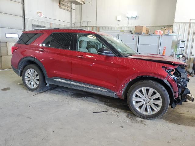 1FM5K8FW1LGB11531 - 2020 FORD EXPLORER LIMITED RED photo 4