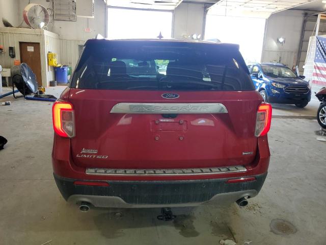 1FM5K8FW1LGB11531 - 2020 FORD EXPLORER LIMITED RED photo 6