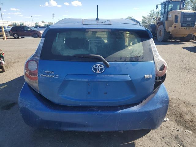 JTDKDTB38C1522086 - 2012 TOYOTA PRIUS C BLUE photo 6