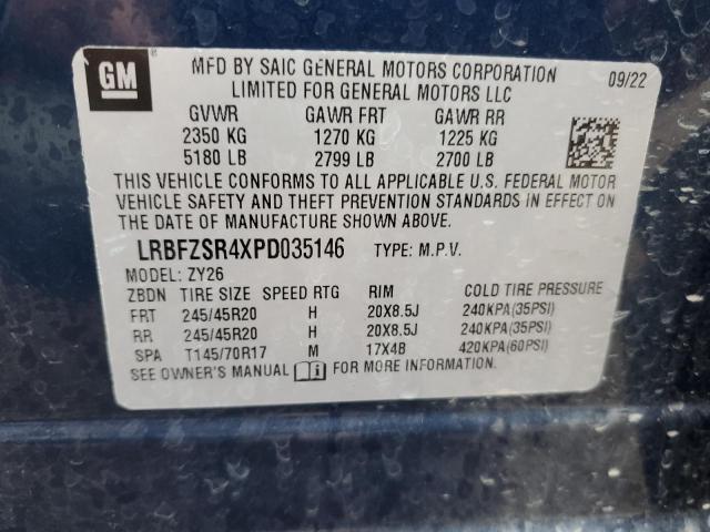 LRBFZSR4XPD035146 - 2023 BUICK ENVISION AVENIR BLUE photo 13