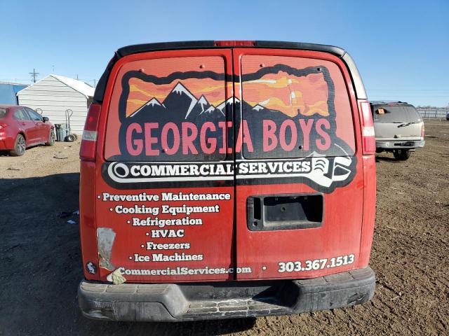 1GCFG15XX71182182 - 2007 CHEVROLET EXPRESS G1 RED photo 6