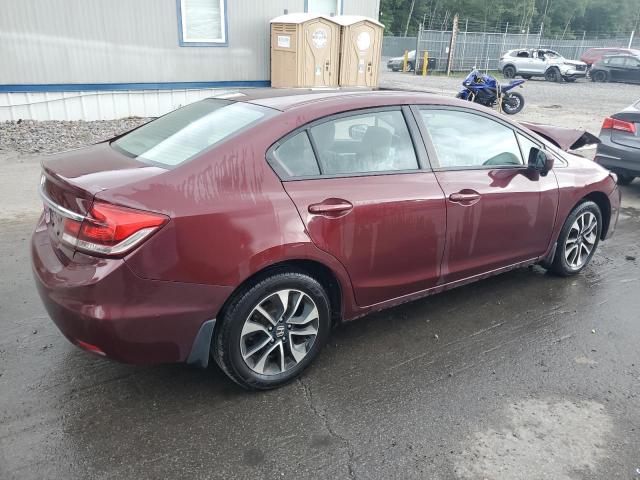 2HGFB2F81EH557307 - 2014 HONDA CIVIC EX MAROON photo 3
