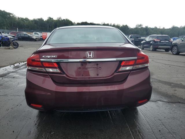 2HGFB2F81EH557307 - 2014 HONDA CIVIC EX MAROON photo 6