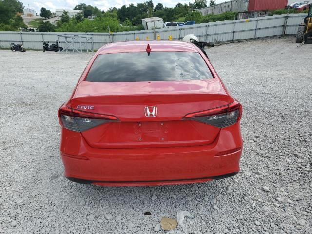 2HGFE1F79NH304339 - 2022 HONDA CIVIC EX RED photo 6