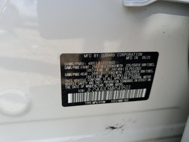 JF2SKAUC6MH549501 - 2021 SUBARU FORESTER LIMITED Ağ foto 12