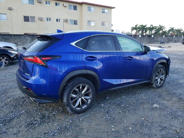 JTJSARBZ2L2161512 - 2020 LEXUS NX 300 F-SPORT BLUE photo 3