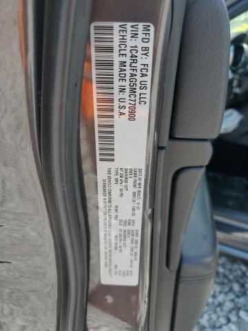 1C4RJFAG5MC770900 - 2021 JEEP GRAND CHER LAREDO CHARCOAL photo 12