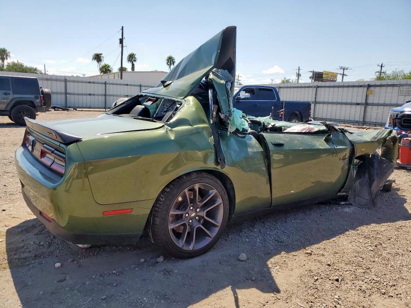 2C3CDZFJ8NH168644 - 2022 DODGE CHALLENGER R/T SCAT PACK GREEN photo 3