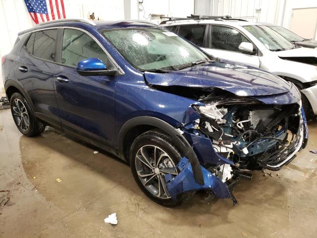 KL4MMESLXNB121330 - 2022 BUICK ENCORE GX SELECT BLUE photo 4