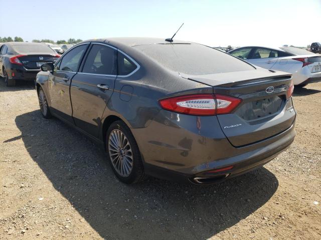 3FA6P0K92FR282142 - 2015 FORD FUSION TITANIUM GRAY photo 2