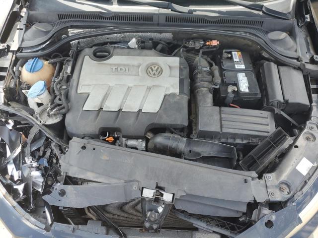 3VWLL7AJ1CM426055 - 2012 VOLKSWAGEN JETTA TDI შავი ფოტო 11