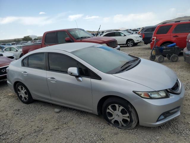 19XFB4F27DE001566 - 2013 HONDA CIVIC HYBRID 银色 照片 4