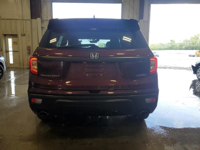 5FNYF8H57MB041958 - 2021 HONDA PASSPORT EXL Бордовый фото 6