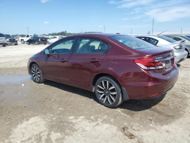 2HGFB2F93FH508913 - 2015 HONDA CIVIC EXL RED photo 2