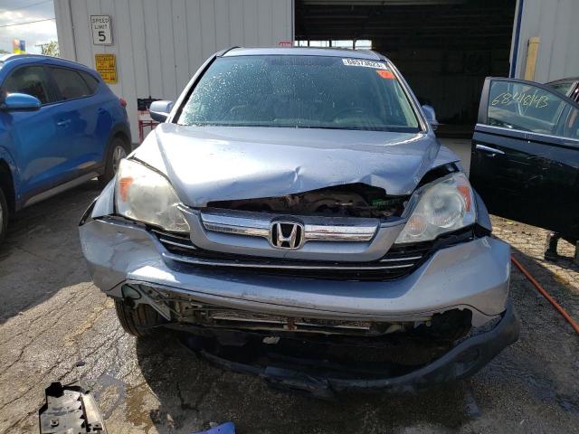 5J6RE48729L065228 - 2009 HONDA CR-V EXL BLUE photo 5