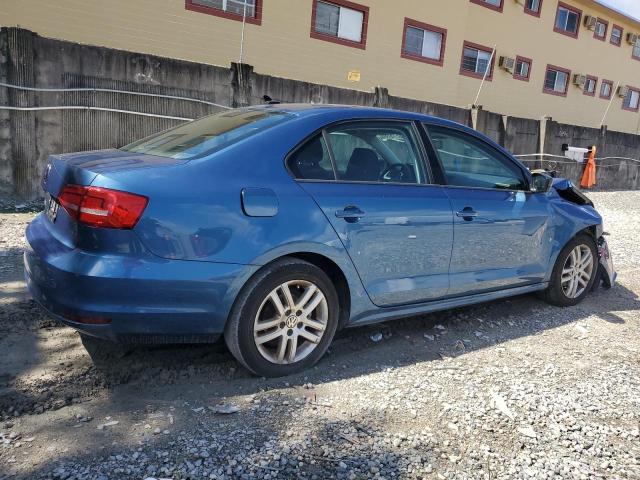3VW2K7AJXFM237133 - 2015 VOLKSWAGEN JETTA BASE BLUE photo 3