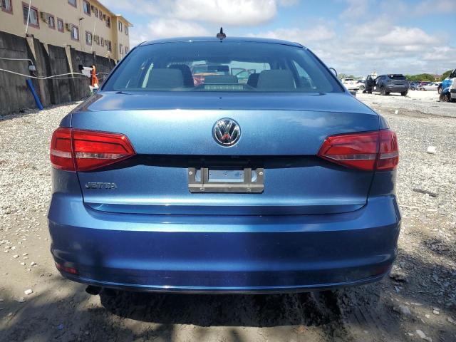 3VW2K7AJXFM237133 - 2015 VOLKSWAGEN JETTA BASE BLUE photo 6