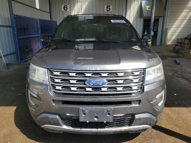 1FM5K8DH1HGD21140 - 2017 FORD EXPLORER XLT გრაფიტი ფოტო 5