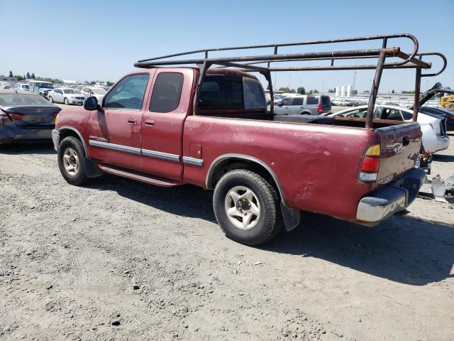 5TBRT3419YS003130 - 2000 TOYOTA TUNDRA ACCESS CAB Червоний фото 2