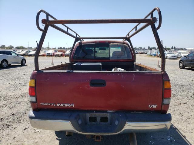 5TBRT3419YS003130 - 2000 TOYOTA TUNDRA ACCESS CAB Червоний фото 6
