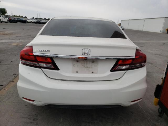 19XFB2F57DE248438 - 2013 HONDA CIVIC LX WHITE photo 6