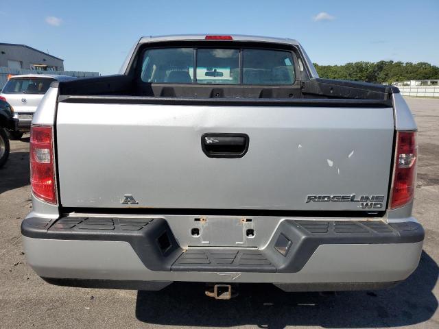 5FPYK1F22BB452071 - 2011 HONDA RIDGELINE RT SILVER photo 6