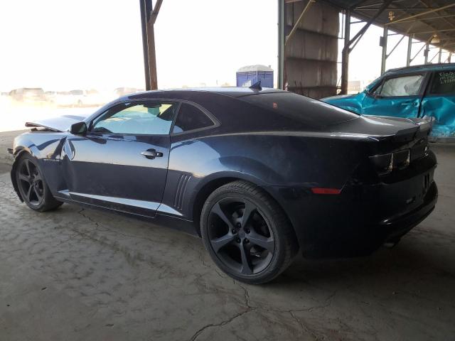 2G1FC1E3XD9156707 - 2013 CHEVROLET CAMARO LT BLUE photo 2