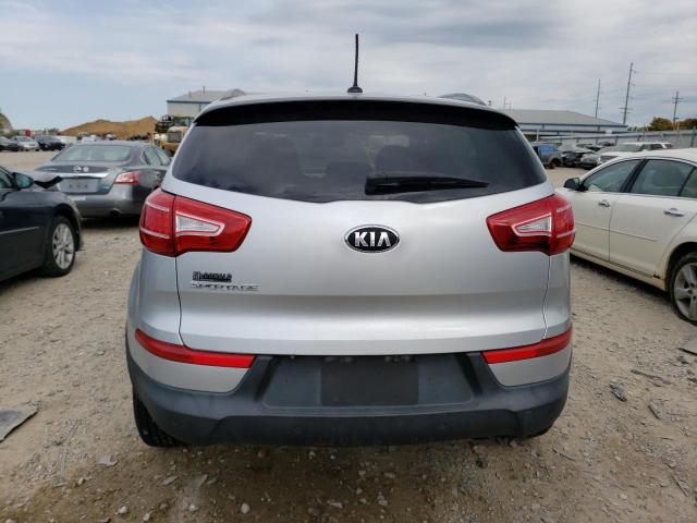 KNDPB3A23D7402988 - 2013 KIA SPORTAGE BASE SILVER photo 6