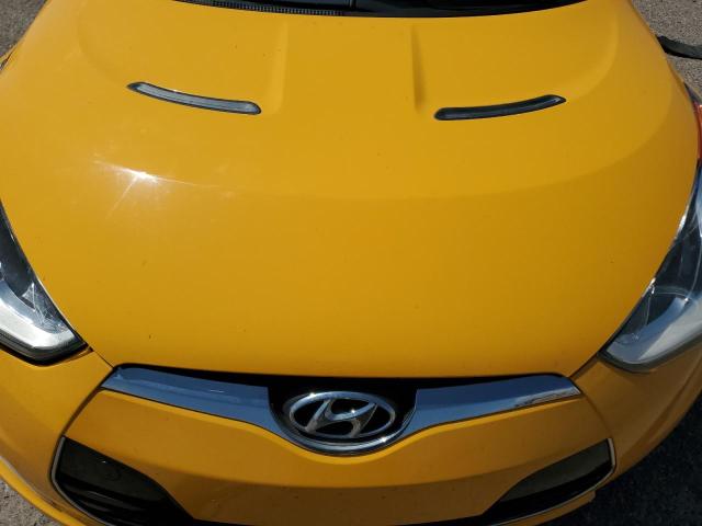 KMHTC6AD2FU241855 - 2015 HYUNDAI VELOSTER YELLOW photo 11