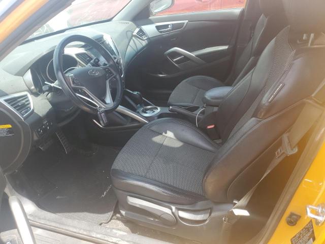 KMHTC6AD2FU241855 - 2015 HYUNDAI VELOSTER YELLOW photo 7