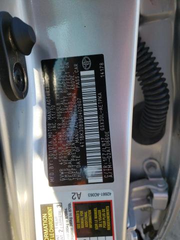 4T1BK3DB9BU402607 - 2011 TOYOTA AVALON BASE 银色 照片 12