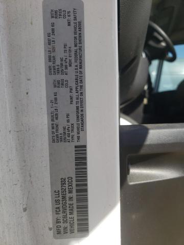 3C6LRVDG3ME527932 - 2021 RAM PROMASTER 2500 HIGH თეთრი ფოტო 12