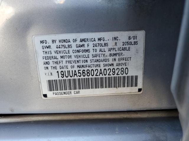 19UUA56802A029280 - 2002 ACURA 3.2TL TYPE-S SILVER photo 13