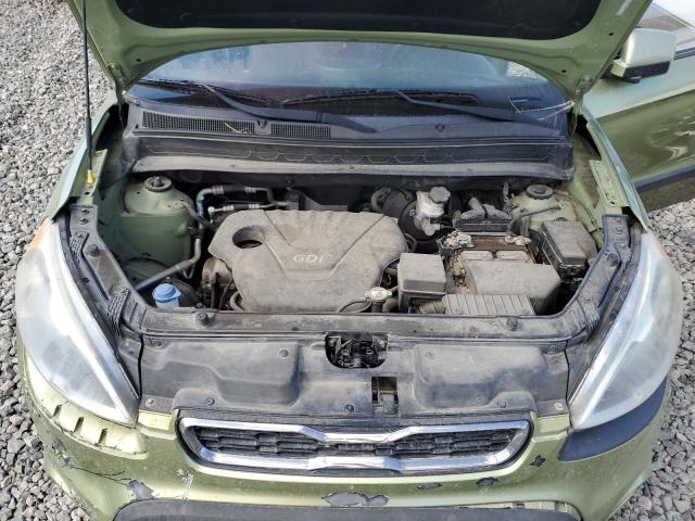 KNDJT2A58D7625258 - 2013 KIA SOUL GREEN photo 11