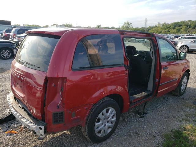 2C4RDGBG4DR714482 - 2013 DODGE GRAND CARA SE RED photo 3