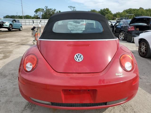 3VWPG31Y68M413224 - 2008 VOLKSWAGEN NEW BEETLE CONVERTIBLE S RED photo 6